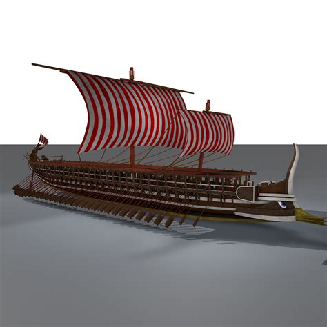 ArtStation - Trireme Ancient Greek warship