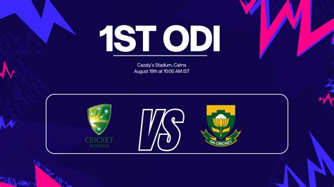 AUS vs SA: Check our Dream 11 Prediction, Fantasy Cricket Tips, Playing ...