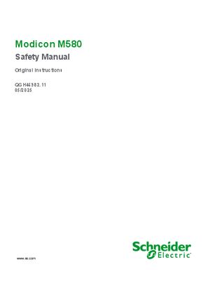 Modicon M580, Safety Manual | Schneider Electric