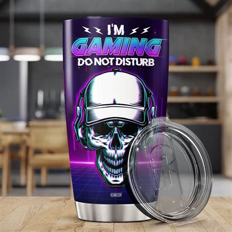 Buy CUBICER Gaming Coffee Tumbler 20 Oz Double Walled Stainless Steel ...