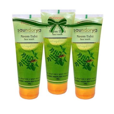 Soundarya Neem Tulsi Face Wash (100Gm) Pack of 3 by SUPI : Amazon.in ...