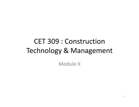 Module 2 concrete - Practice materials for construction technology and ...