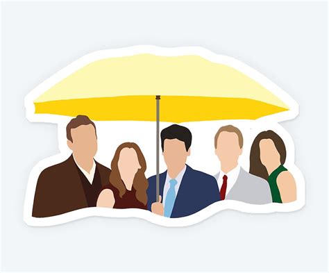 Ted, Robin, Barney, Marshall, Lily Magnetic Sticker – Stickkar.in