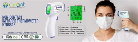 Carent hetaida Infrared Non Contact Digital Gun Thermometer with LCD ...