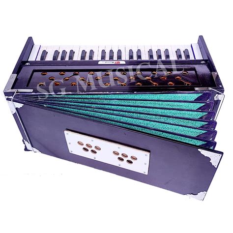 SG Musical Multi-Fold Bellow, 7 Stopper Harmonium, Mahangony Color ...