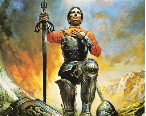 Joan of Arc Boris Vallejo Cover Art Thomas Keneally Vintage Fantasy Art ...