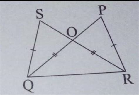in the adjoining figure , pr = sq and sr = pq . 1.prove that angle p ...