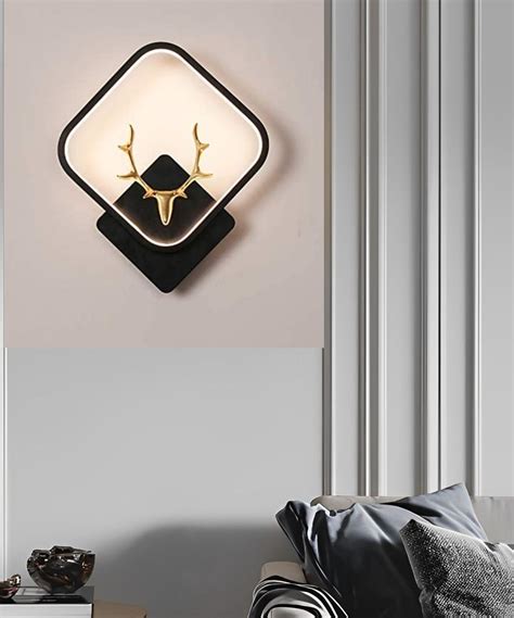 FILLISKA® Luxurious Deer Wall Lamp with Adjustable Colour Changing ...