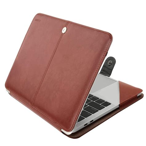 MOSISO MacBook Pro 15 PU Leather Case A1990/A1707 with Touch Bar, Book ...