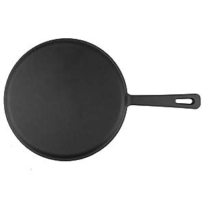 Buy Alpha Global Induction Base Cast Iron Tawa, 10 Inches, Black Online ...