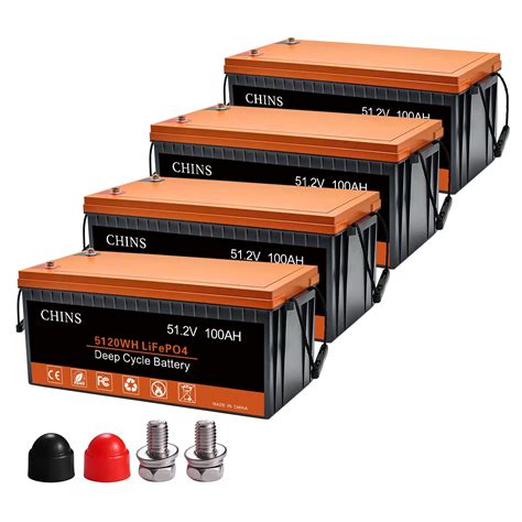 Buy CHINS Smart(Bluetooth + Low Temperature Cut-off Function) 4PCS 48V ...