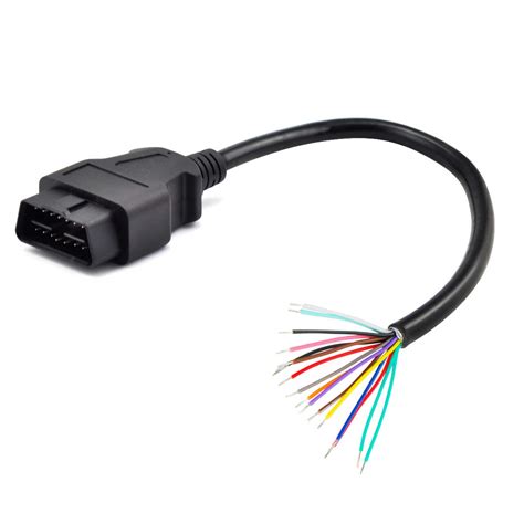 iKKEGOL OBD OBDII J1962 Male Connector to Open Plug Wire, OBD ...