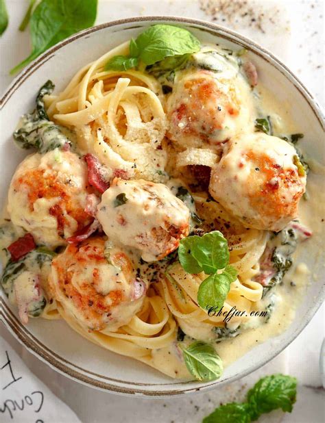 Chicken Meatballs And Alfredo Sauce at Robert Pridgen blog