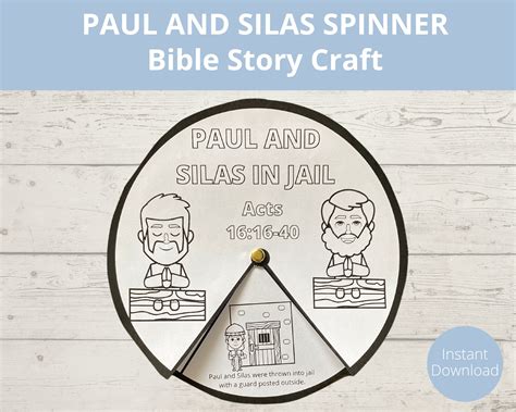 Paul and Silas Craft, Sunday School Activities, Kids Bible Craft, Bible ...
