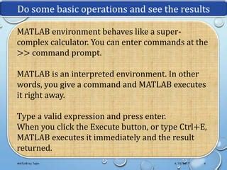 Image result for MATLAB Basic Program