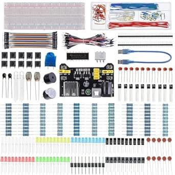Serplex® 37 Values 480 Pcs Electronics Component Fun Kit with Power ...