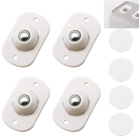 TECNOVIQ 4 Pcs Self Adhesive Mini Swivel Casters Wheels,Universal ...