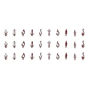 Comet Busters Maroon Different Designs Fancy Bindis (BV916) : Amazon.in ...