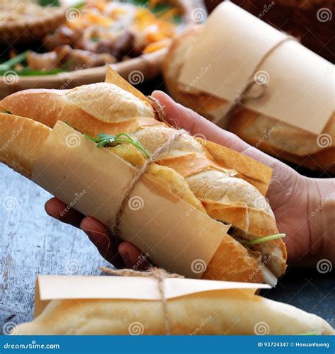 Banh mi, Vietnamese bread stock image. Image of minh - 93724347