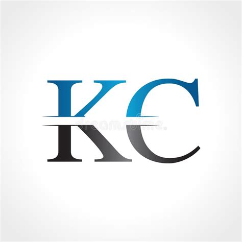 Initial kc letter logo with creative modern Vector Image