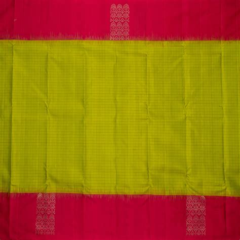 Kuberan Light Green With Red Soft Silk Saree – Kuberan Silks
