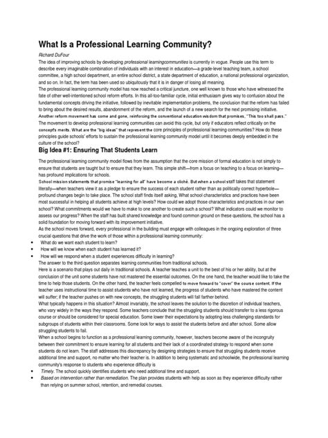 Image result for Developing a Professional Learning Community