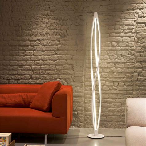 Twist LED Floor Lamp (Silver) - Contempo Lights - Touch of Modern
