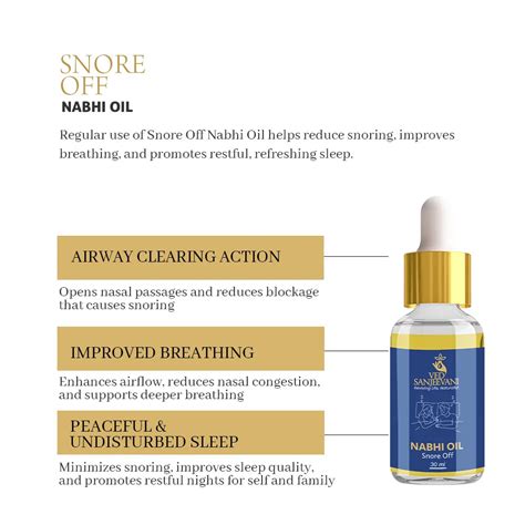 Snore-Off Nabhi Oil – Natural Snoring Relief Oil – Ved Sanjeevani