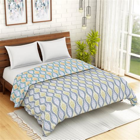 Buy SPACES Atrium Plus Printed Double Bed Quilt - 2.18 x 2.38 m from ...