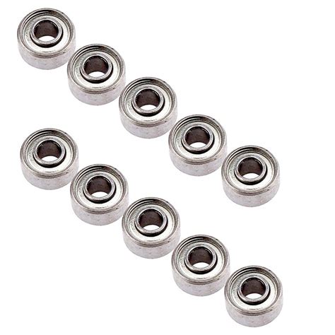 693ZZ 3 x 8 x 4 mm Deep Groove Ball Bearing, 10 Pcs, Double Metal ...