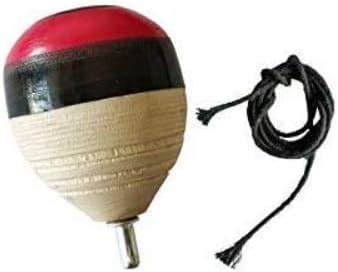 Buy GRABSMART Wooden Spinning Tops lattoo/bambaram/buguri/bongaram with ...