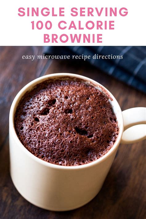 100 Calorie Brownie - Healthy Single Serving Brownie Recipe