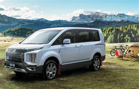 Wallpaper landscape, mountains, Mitsubishi, exterior, Mitsubishi Delica ...