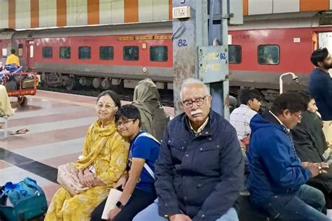 Ex Union Minister Ashok Gajapathi Raju Waiting For Train At Hyderabad ...