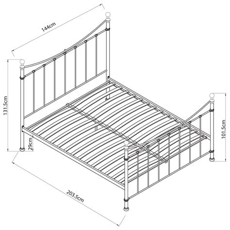 John Lewis & Partners Jayne Brass Metal Bed Frame, Double, White