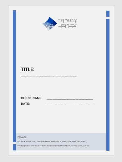 Entry #50 by hiraahmed1 for Microsoft Word - Cover Page Design | Freelancer