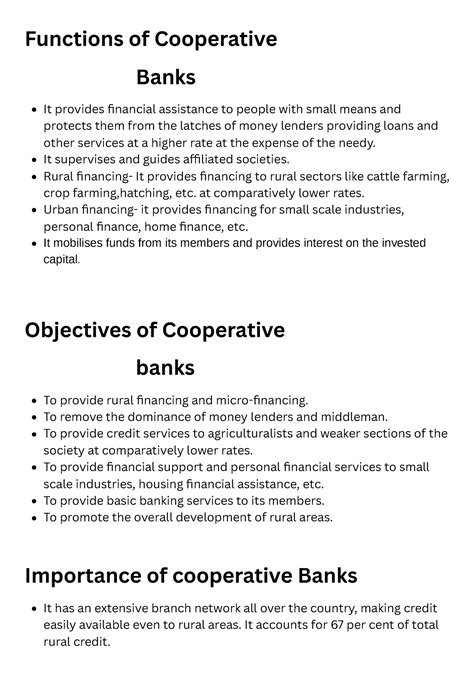 Functions of Cooperative Banks - Functions of Cooperative Banks ...