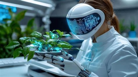 Um laboratório de alta tecnologia com sistemas avançados de IA e ...