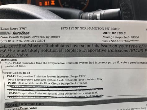 Image result for P0441 Check Engine Code