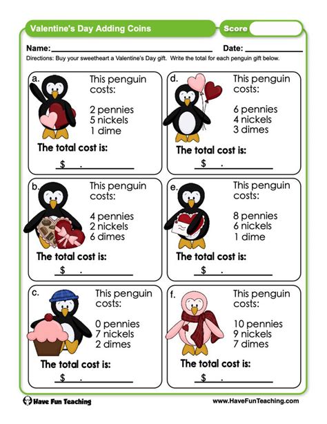 Image result for Adding Coins Worksheet