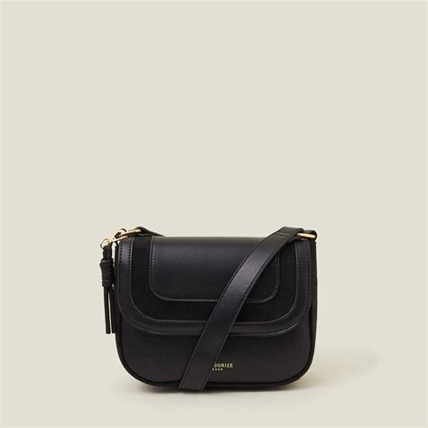 Buy Black Suedette Flap Sling Bag Online - Accessorize India