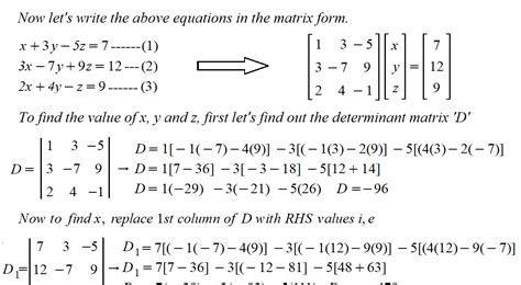Image result for Solve Three Variable Linear Equations Using Excel