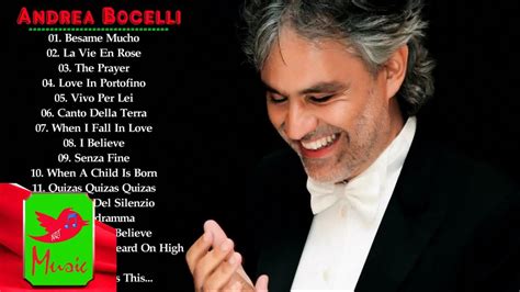 Andrea Bocelli Greatest Hits || Best Songs Of Andrea Bocelli | Best ...