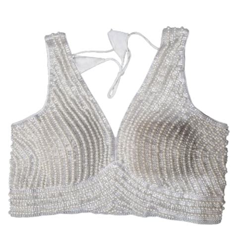 White Pearl Women's Sleeveless Designer Comfortable, Relaxed Freesize ...