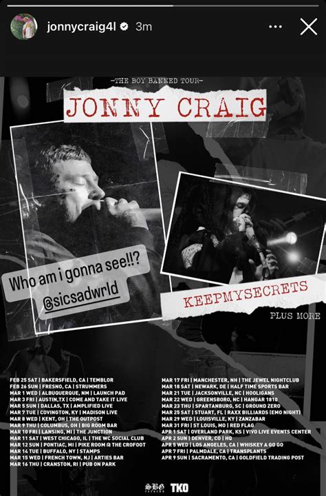 Jonny Craig tour : r/dancegavindance
