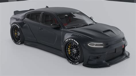Dodge Charger WIdebody Kit 3D model | CGTrader