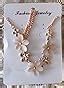 Shining Diva Fashion Stylish Jewellery Rose Gold Plated Opal Necklace ...