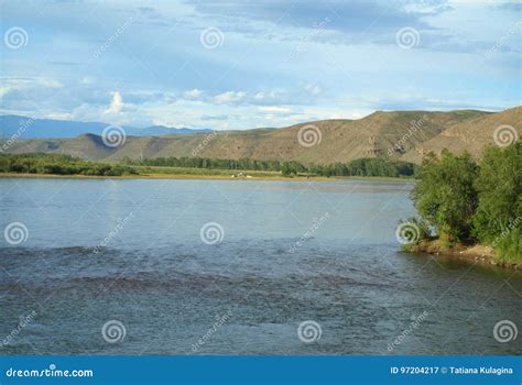The Yenisei River in Siberia. Stock Image - Image of siberia, world ...