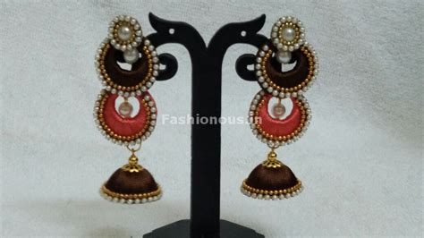 Silk Thread Jhumkas / Earrings – Fashionous