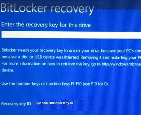 Image result for BitLocker Recovery Key Error